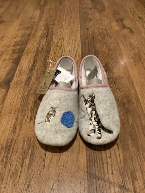 Joules cat 2025 slippers
