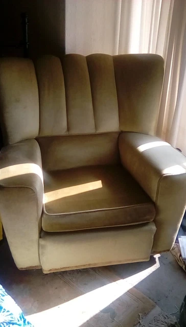 1940’s /1950'sArt Deco Vintage Three Piece Suite - Good Condition