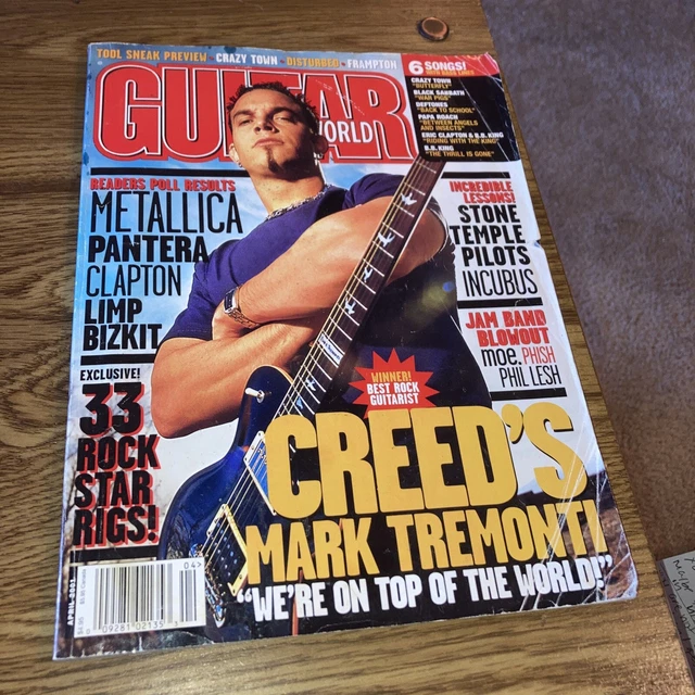 Guitar World April 2001 Metallica Pantera Clapton Limp Bizkit Crazy town Creed