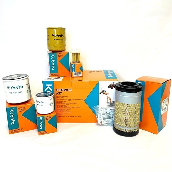 500-Hour Filter Service Kit For Kubota U10-3 Mini Excavator (0.9T) – Greyfriars Filters