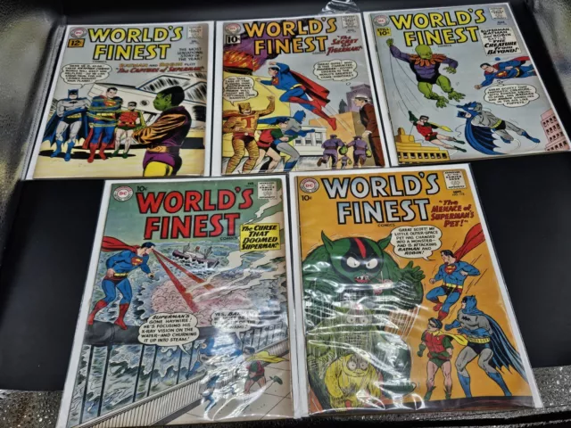 Worlds Finest #112,#115,#116,#119clean 🔑,#122 Happy Bidding ,(C63)