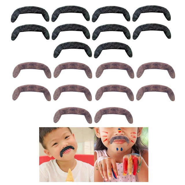8-teiliges Set Knstlicher Bart Und Schnurrbart  Lustiges Gesichtshaar  Kostmzubehr Fr Halloween, Party & Cosplay (mehrfarbig)