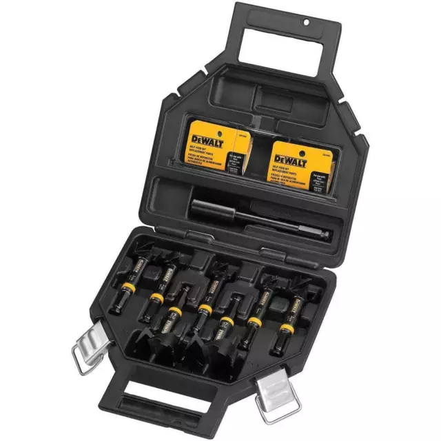 DEWALT Self-Feed Wood-Drilling Bits 7/16" Quick Change Shank with Case (8-Piece)