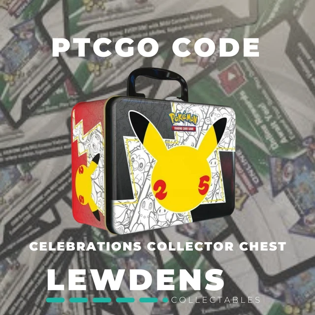 CELEBRATIONS COLLECTOR CHEST Pokemon PTCGO Code Card 1.64 PicClick