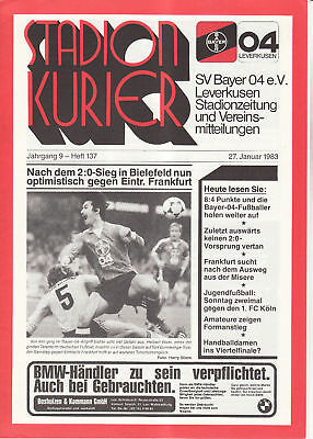 Bayer Bl 82/83 Borussia Mönchengladbach Bayer 04 Leverkusen 