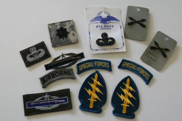 US Airborne Special Forces Patch / Insignia Grouping (CIB Award)