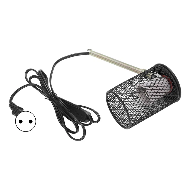 (EU PLUG 220V)REPTILE Heat Lamp Shade Professional Safe Prevents