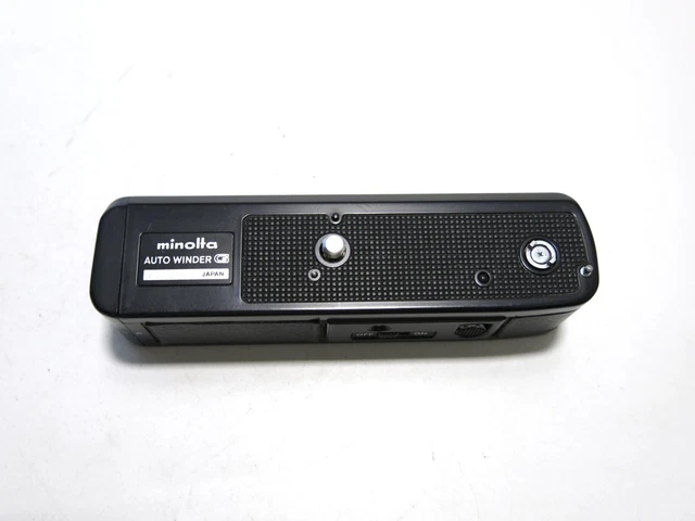 Excelente bobinador automático Minolta G vintage - PROBADO FUNCIONA