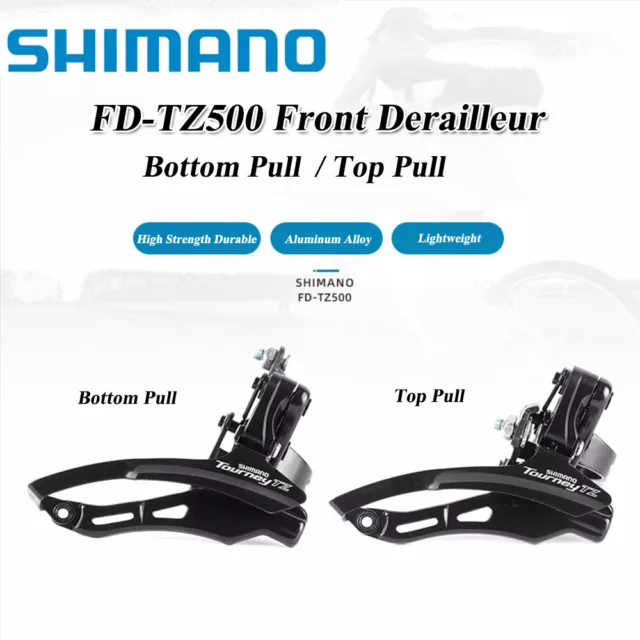 Shimano FD-TZ500 6/7Speed Bike Front Derailleur Top Pull/Bottom Pull 31.8mm