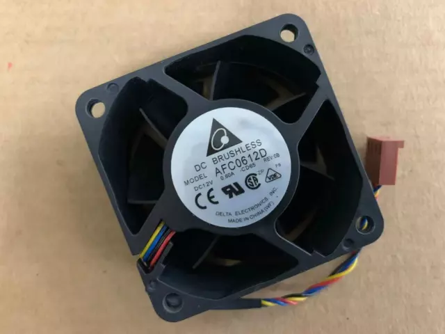 Delta AFC0612D 12V 0.60A 6025 6cm 4-wire PWM server chassis cooling fan
