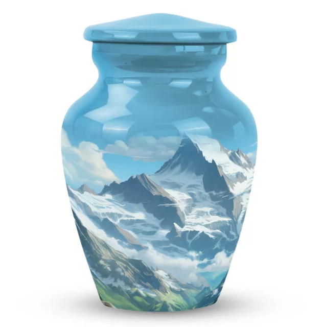 Alpine Peaks And Valleys Small Urn Dad Burial Urns For Human Ashes Adult Male 3