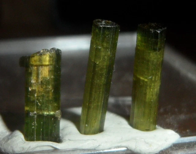 top Turmalin Kristalle grün transparent aus  Afghanistan...
