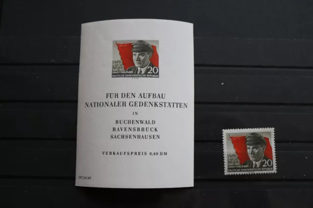 DDR 1956 Block 14, 520A,  "70. Geburtstag von E. Thälmann ", postfrisch, 4632