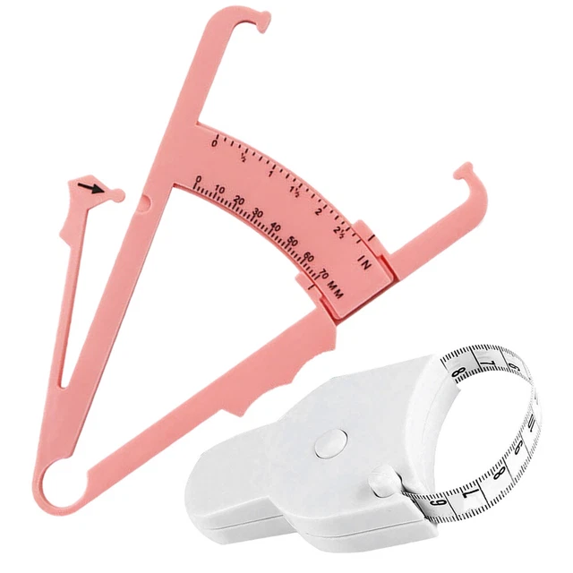 Fat Percentage Calipers Fat Waist Ruler Digital Body Tape Measure Tester 3