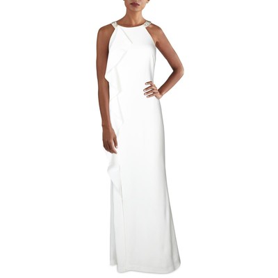 Lauren Ralph Lauren Womens Knoelyn Ivory Formal Evening Dress Gown 4 BHFO 7818