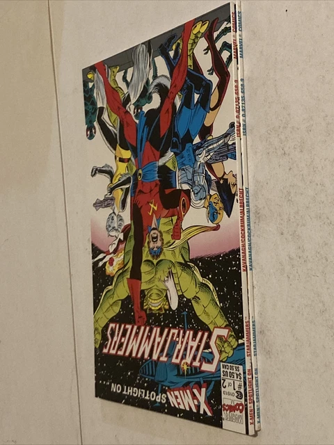 X-MEN SPOTLIGHT ON STARJAMMERS # 1 & # 2 Marvel Comic Books G/VG 1990 Copper Age 15