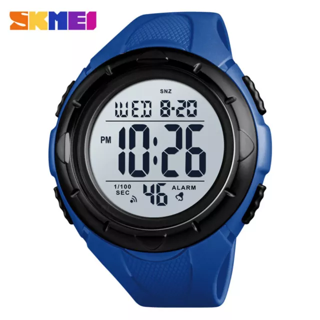 SKMEI Sport Watch for Men Digital Wristwatch Boys Electronic Alarm LED Watches