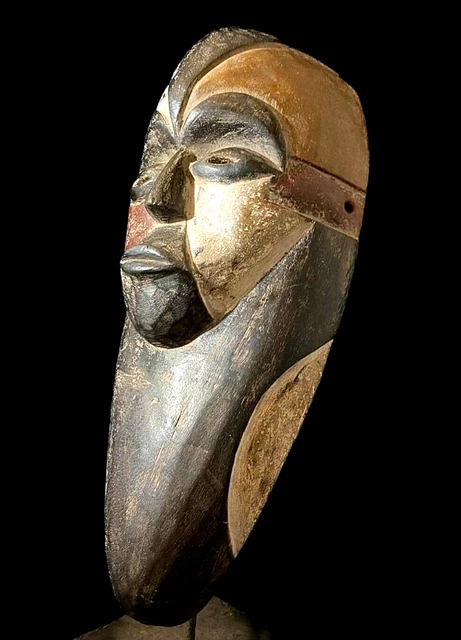 African faces mask Lengola tribe of DR Congo Lega mask primitive ori--6717