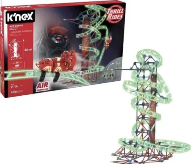 K'nex Thrill Rides Web Weaver Achterbahn Bau Set NEU