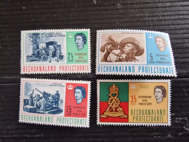 Botswana 1966 Sg 198-201 Pioneer Corps Mnh