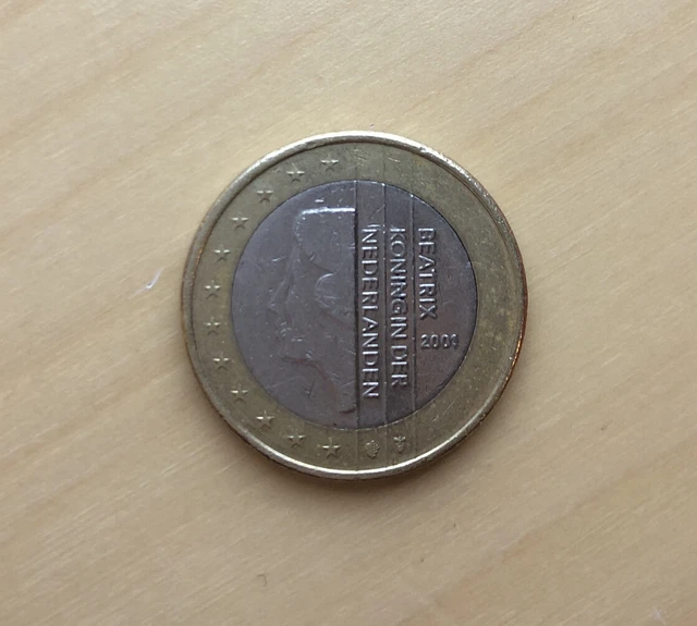 1 Euro Münze Beatrix Königin Der Niederlande 2000 Wert 1 EURO MÜNZE Beatrix Königin der Niederlande 2001 Fehlprägung EUR 520