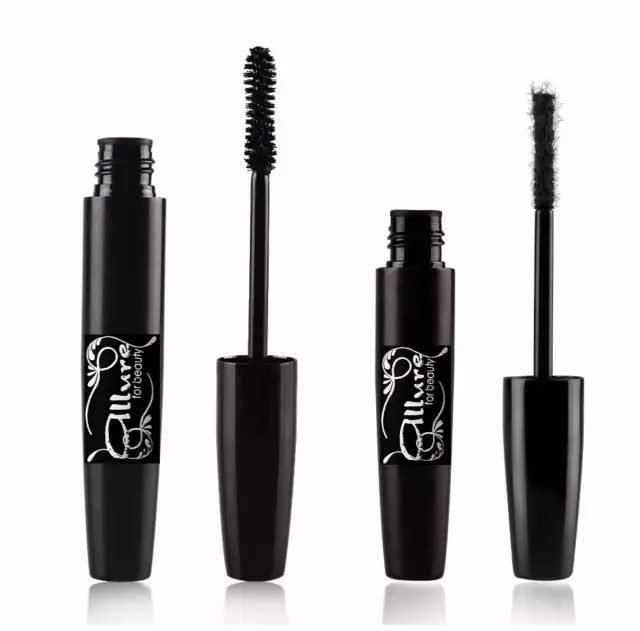 3D Mascara Waterproof Lashes 2 Piece Set Long Curl Eyelash Fiber Extensions 3