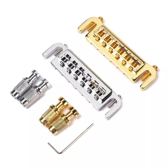 Guitar Bridge Combine Bridge Tailpiece For Style Electric Guitar Parts Chrome