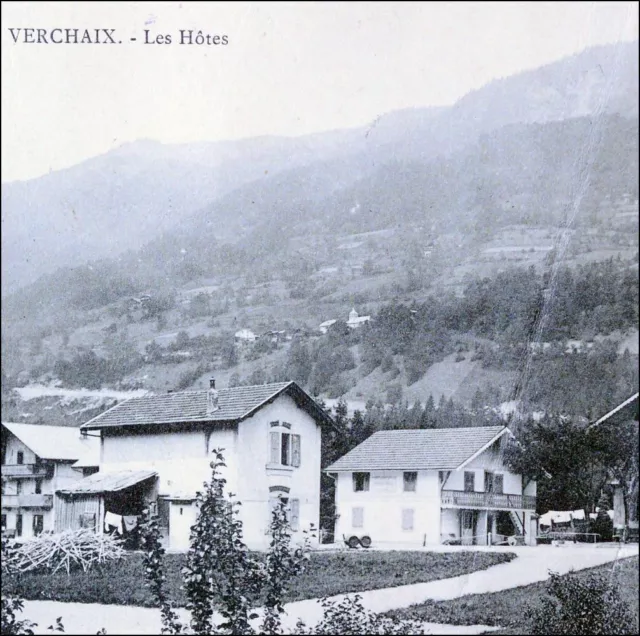 Haute-Savoie Verchaix Les Hôtes Pension Morel 1908 Old Postcard Cpa