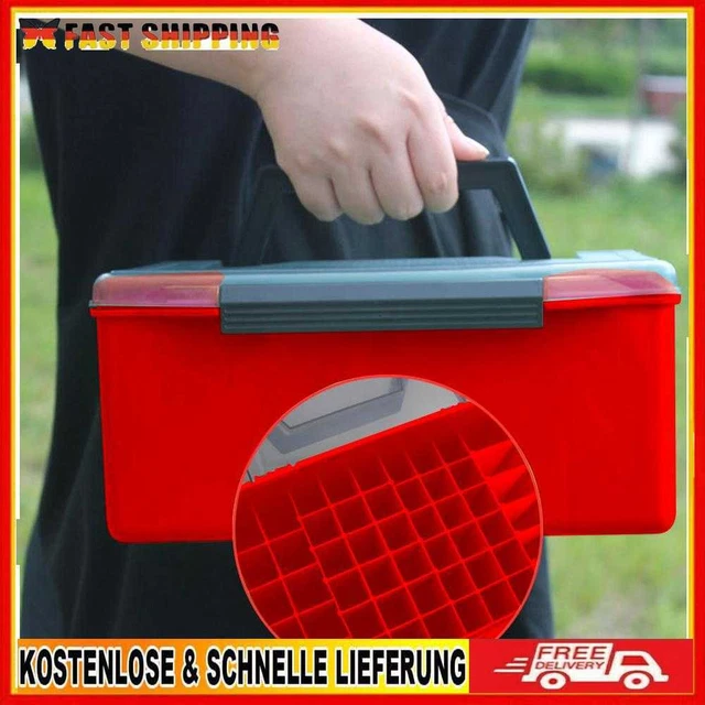 Generic 52 F?her Angelk?er Box Kunststoff K?er Aufbewahrungsbeh?ter (rot)