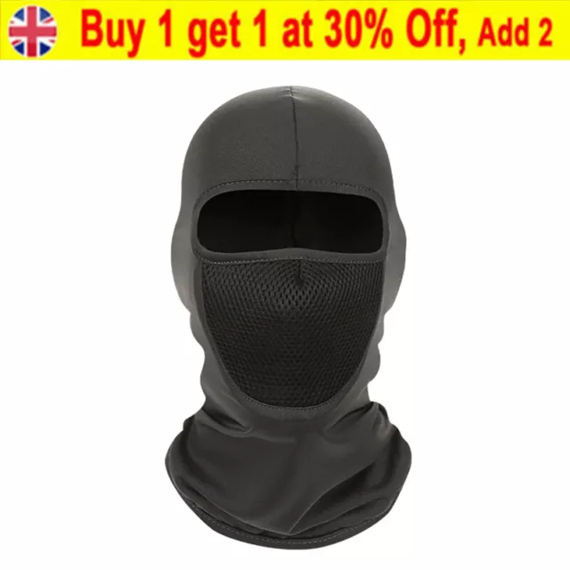 Thermo-Sturmhaube Motorrad Motorradhelm Weiche Gesichtsmaske COVER Schwarz DE