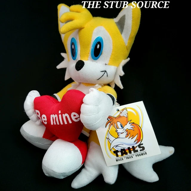 Play By Play – Peluche Tails (Miles Prower) – 33 Cm – Jaune, Super Doux – Sous Licence Sonic – Dès 12 Mois