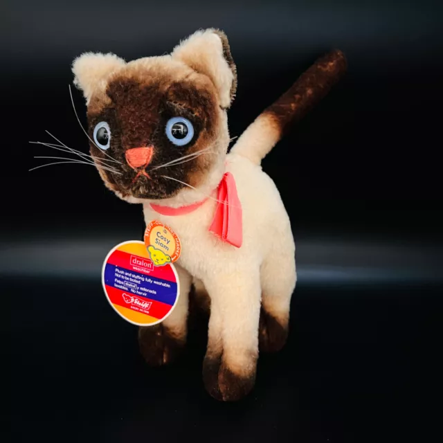 STEIFF Katze COSY SIAM | 5110/22 | Jahr 1971 | 23 cm | Sehr guter Zustand