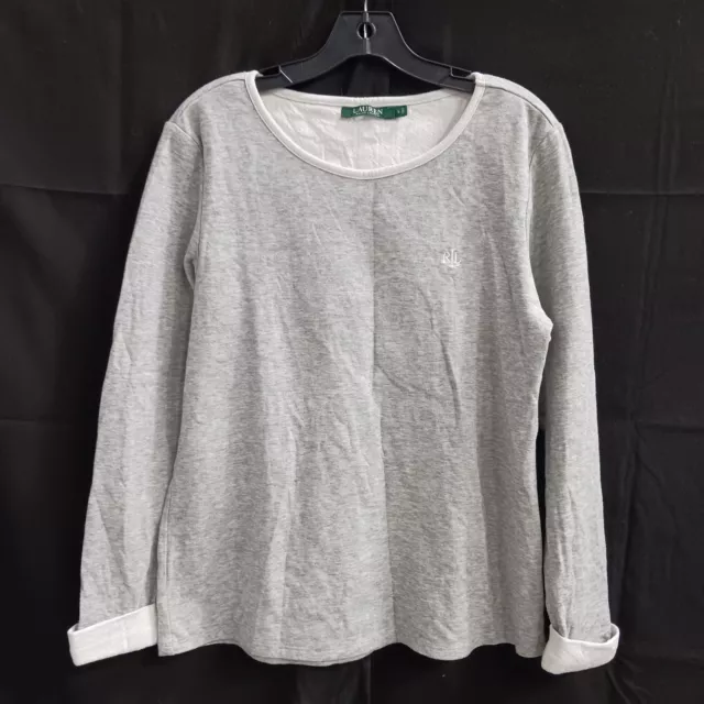 Ralph Lauren Gray Pullover Sweatshirt Women's Size L