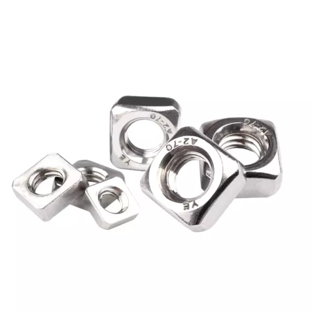 M3 M4 M5 M6 M8 M10 M12 Square Nuts 304 Stainless Steel Square Nut Locking Nut