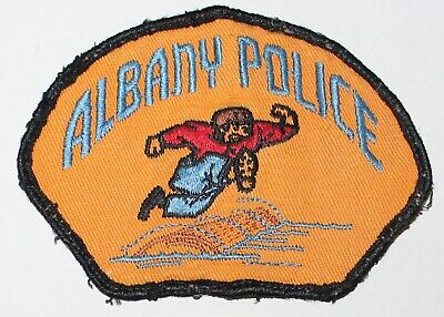 Very Old ALBANY POLICE Oregon Logrolling OR PD Vintage Used Worn patch