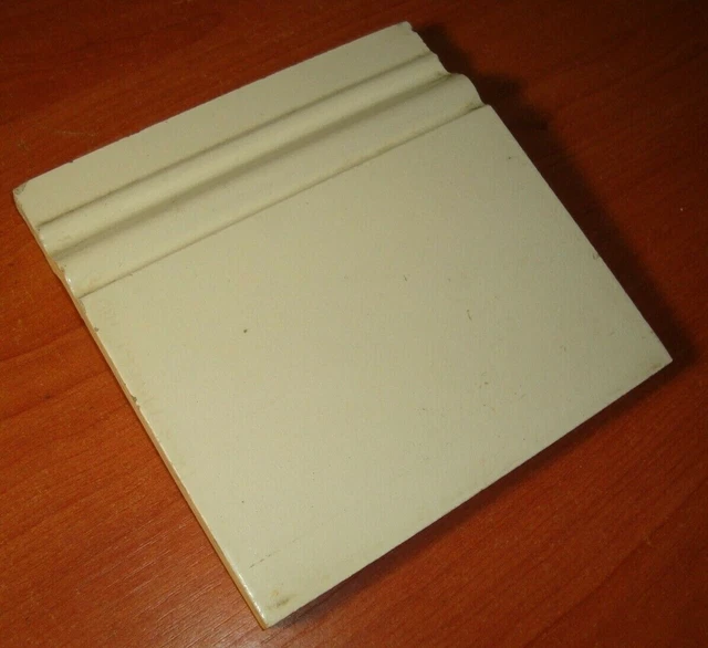 France Sarreguemines Original antique reclaimed Bottom bullnose tile 6x6 white