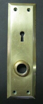 Vintage Brass Door Knob Back Plate for Skeleton Key Lock Russwin 941 Lenox Cast