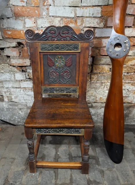 Heavy carved throne chair