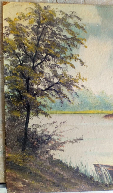Tableau ancien Huile sur bois signé K.FISCHER 6