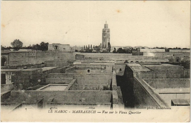 CPA AK Marrakech - Marrakesh - Vue sur le Vieux Quartier MAROC (1082822)