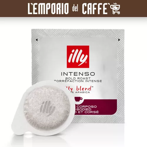 Café Illy 100 Cápsulas Filtro de Papel Ese 44mm Tostado Intenso Ex Oscuro 100%