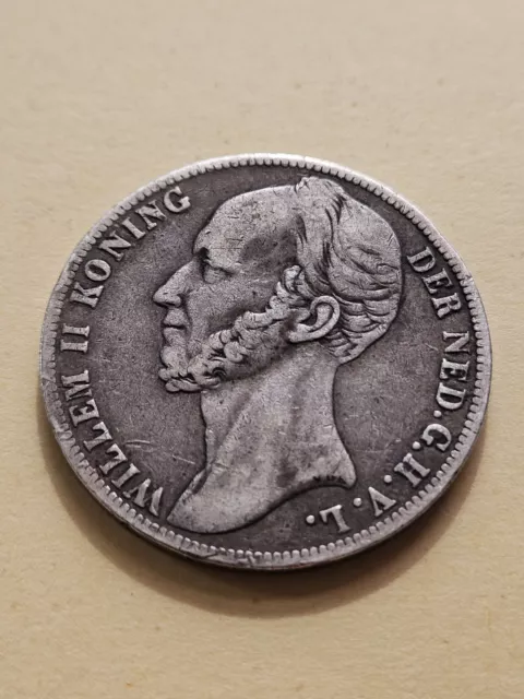 Netherlands 1 Gulden 1847 , Km66