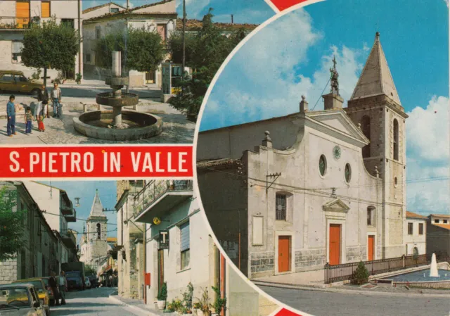 23-27640 - San Pietro In Valle Isernia - Saluti Da 3 Immagini Viaggiata 1980