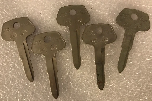 ilco brand key blanks, set of 5     X54, DC1.     locksmith       [x]