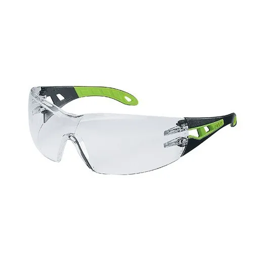 Uvex Pheos Safety Specs Clear Lens -Anti-Fog, Scratch Resistant Brow Guard, Soft