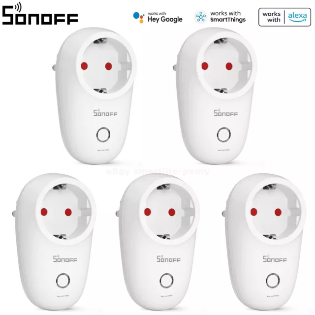 SONOFF S26 DE Smart WIFI Steckdose für Amazon Alexa Fernbedienung Socket Stecker