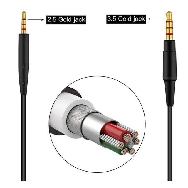 HEADSET INLINE MIC Audio Cable Extension Wire Microphone Cable