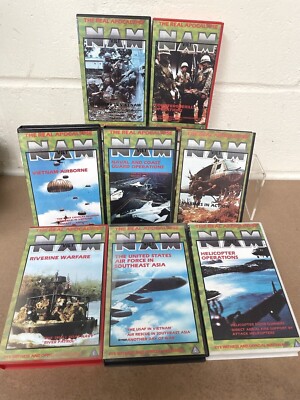 VIETNAM THE REAL Apocalypse War Related Vhs Tapes Collection/Bundle X 8