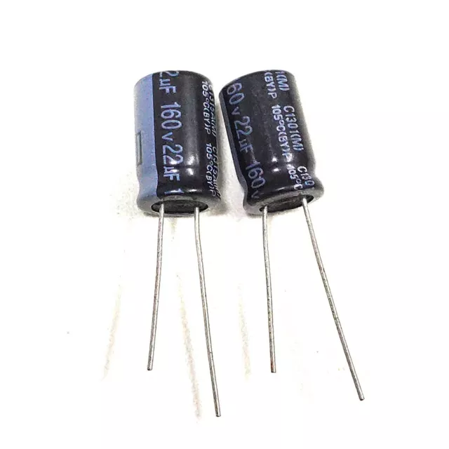 20pcs 22uf 160v 22mfd 160volt 105c aluminum electrolytic capacitor 10mm×13mm