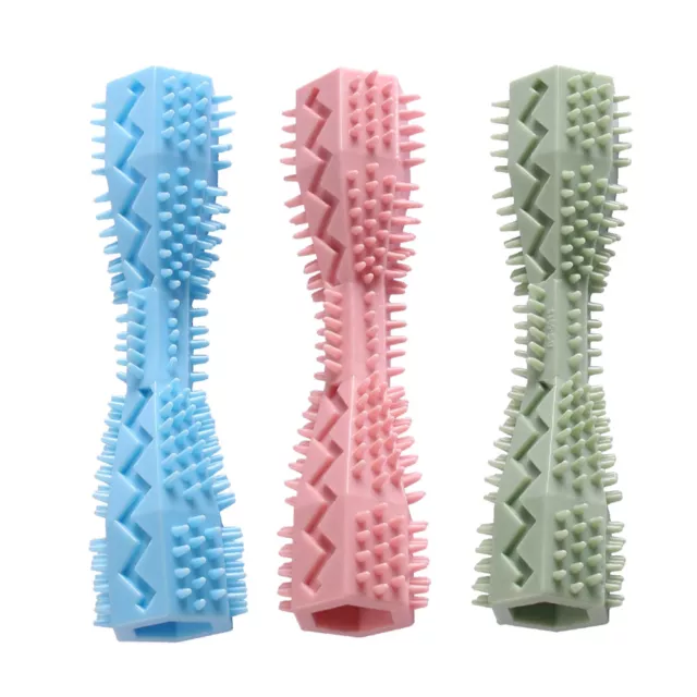 Dog Toys Toothbrush TPR Chew Bite Teeth Cleaning Pet Molar Brushing Stick Brush